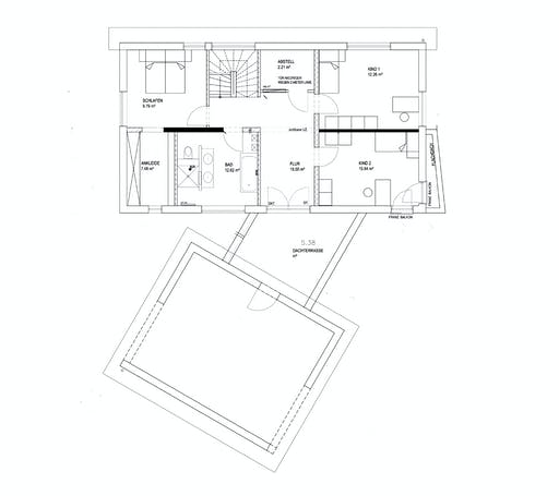 Luxhaus - Pultdach Klassik 233 Floorplan 2