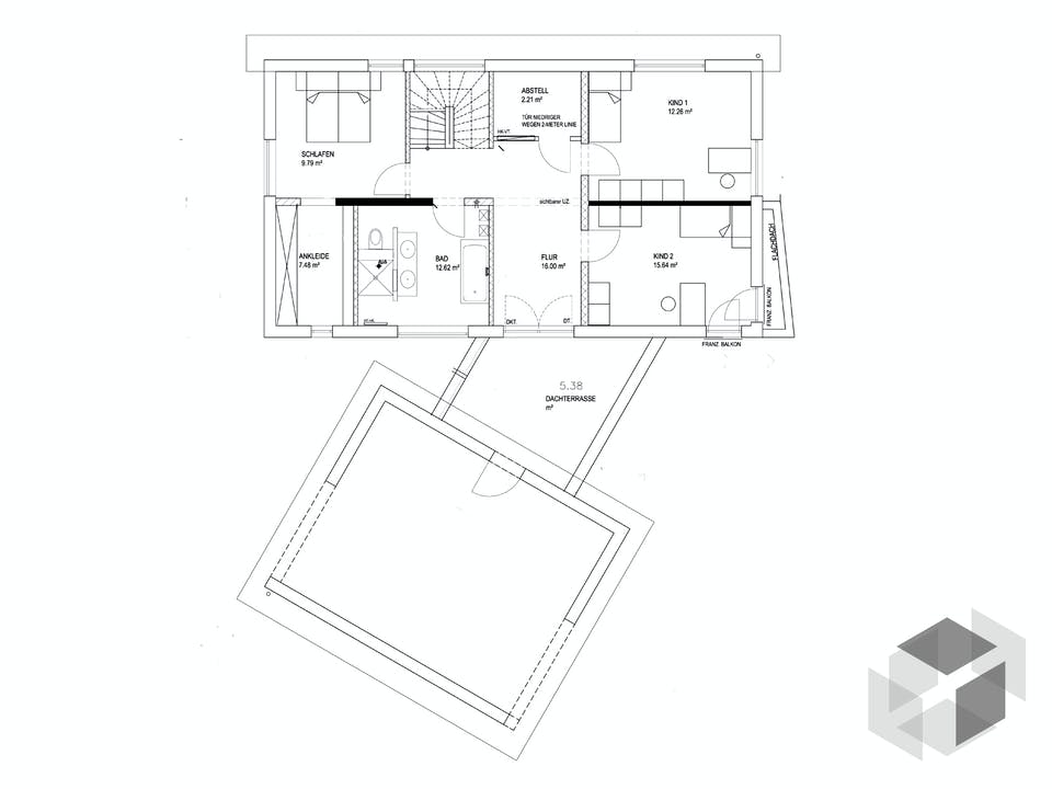 Pultdach Klassik 233 von LUXHAUS Grundriss