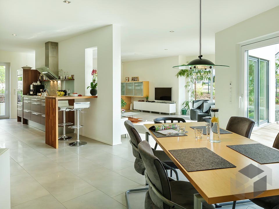 Pultdach Klassik 233 von LUXHAUS Innenansicht