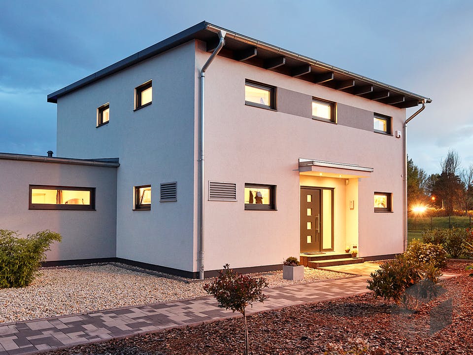 Pultdach Klassik 254 von LUXHAUS Außenansicht