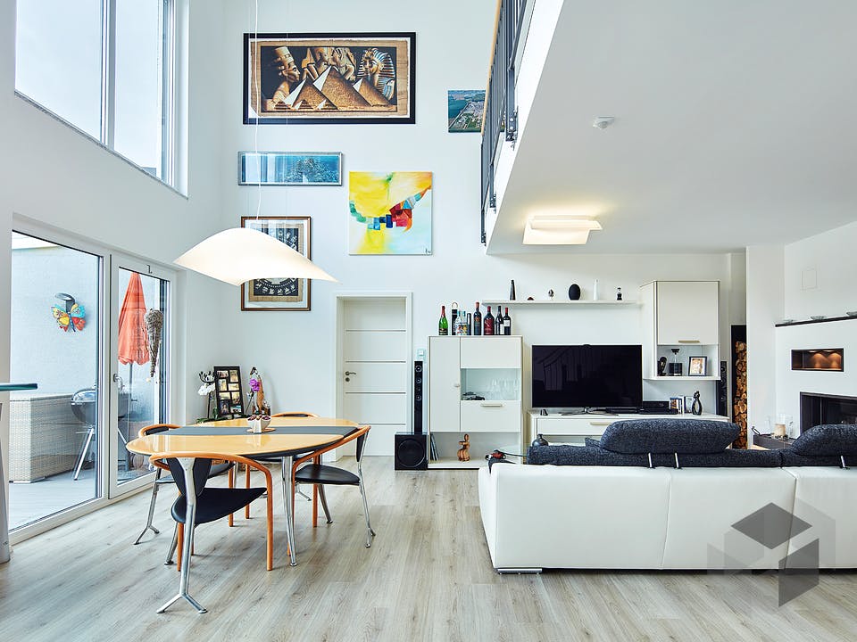 Pultdach Klassik 254 von LUXHAUS Innenansicht