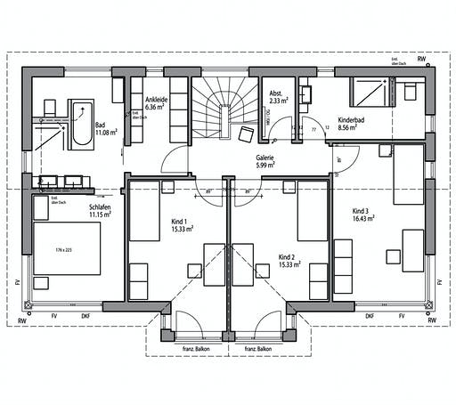 Luxhaus - Satteldach Landhaus 196 Floorplan 2