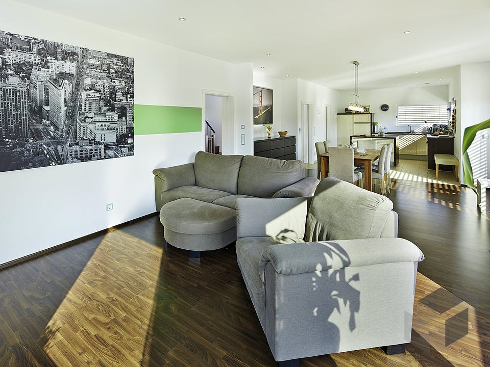 Satteldach Landhaus 196 von LUXHAUS Innenansicht