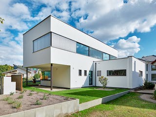Fertighaus LUXHAUS | core - MH Bad Vilbel von LUXHAUS, Cubushaus Außenansicht 1 Fertighaus LUXHAUS | core - MH Bad Vilbel von LUXHAUS, Cubushaus Außenansicht 1