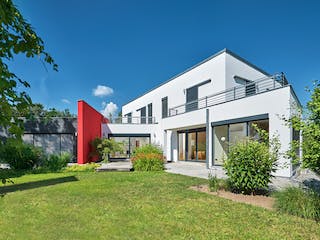 Fertighaus MH Georgensgmünd von LUXHAUS, Pultdachhaus Außenansicht 1