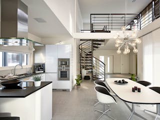 Fertighaus Musterhaus Nürnberg von LUXHAUS, Cubushaus Innenansicht 2