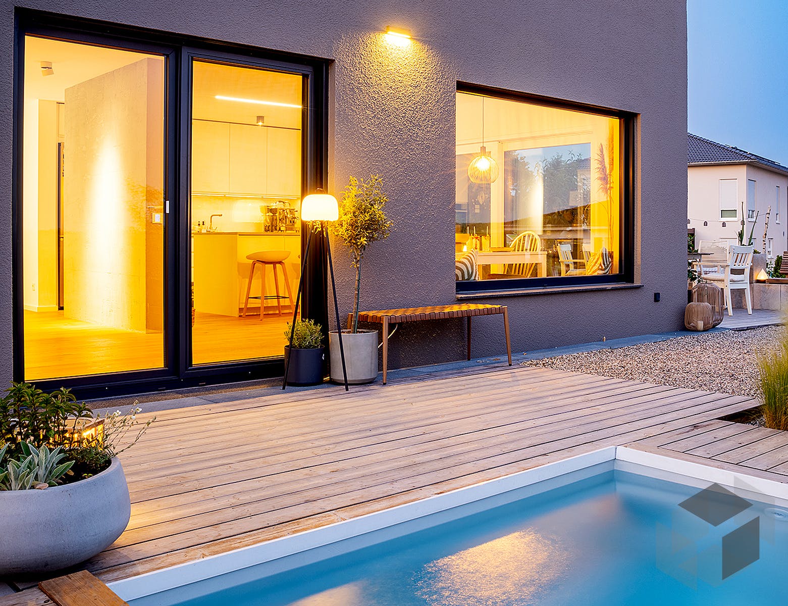 Einfamilienhaus Satteldach Landhaus 138 von LUXHAUS Fertighaus.de