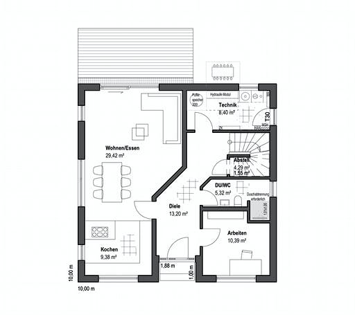 Luxhaus - Walmdach 157 Floorplan 1