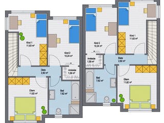 Massivhaus Madison 97 von ARGISOL-Bausysteme Bausatzhaus ab 30500€, Cubushaus Grundriss 1
