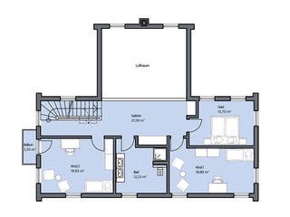 Massivhaus Christiansen von Mammen Bauunternehmen, Satteldach-Klassiker Grundriss 2
