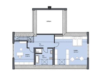 Massivhaus Christiansen von Mammen Bauunternehmen, Satteldach-Klassiker Grundriss 3