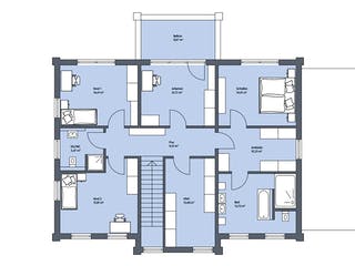 Massivhaus Dorn von Mammen Bauunternehmen, Stadtvilla Grundriss 2