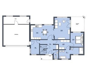 Massivhaus Elberfeld von Mammen Bauunternehmen, Stadtvilla Grundriss 1