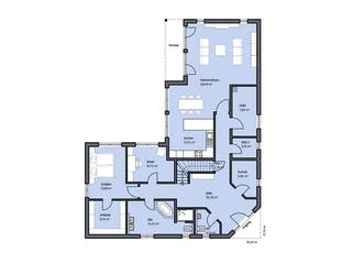 Massivhaus Pohl von Mammen Bauunternehmen, Stadtvilla Grundriss 1