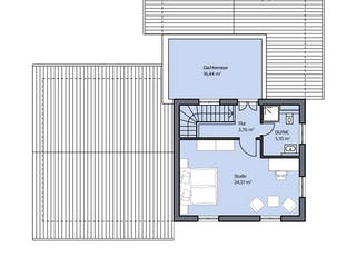 Massivhaus Pohl von Mammen Bauunternehmen, Stadtvilla Grundriss 2