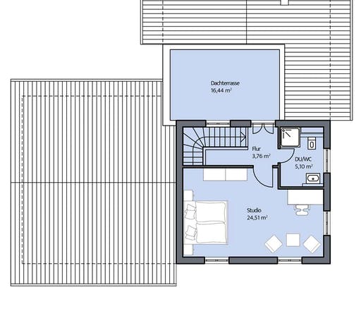 Massivhaus Pohl von Mammen Bauunternehmen, Stadtvilla Grundriss 2