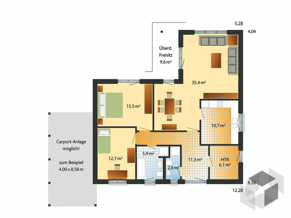 Mandö von Danhaus Grundriss