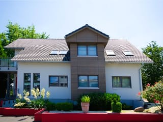 Fertighaus Mannheim von STREIF Haus, Satteldach-Klassiker Außenansicht 1