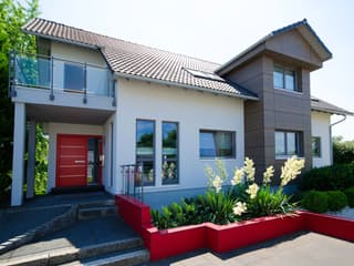 Fertighaus Mannheim von STREIF Haus, Satteldach-Klassiker Außenansicht 2