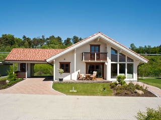 Blockhaus Marie von Rubner Haus AT Schlüsselfertig ab 310000€, Bungalow Außenansicht 1