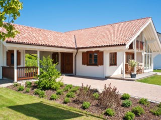 Blockhaus Marie von Rubner Haus AT Schlüsselfertig ab 310000€, Bungalow Außenansicht 2
