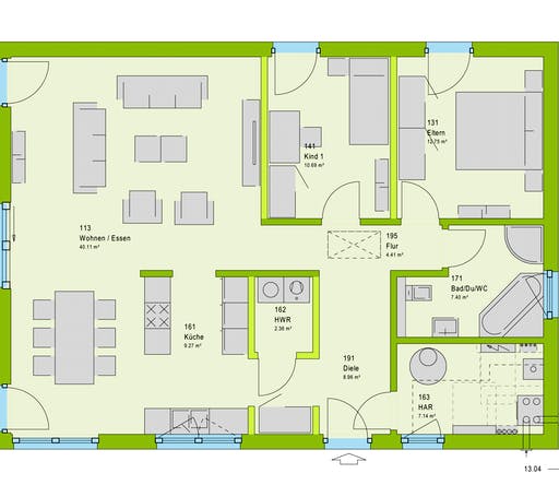 Massa ComfortStyle 10.01 P Floorplan 1