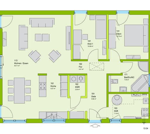 Massa ComfortStyle 10.01 W Floorplan 1