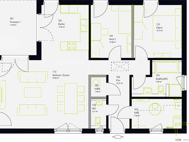 Einfamilienhaus ComfortStyle 10.02 P Von Massa Haus | Fertighaus.de