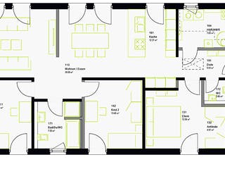 Fertighaus ComfortStyle 11.02 S von massa haus Ausbauhaus ab 148999€, Bungalow Grundriss 1