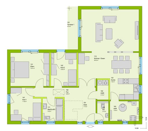 Massa ComfortStyle 13.01 W Floorplan 1