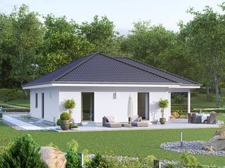 Fertighaus ComfortStyle 13.03 W von massa haus Ausbauhaus ab 160999€, Bungalow Außenansicht 4