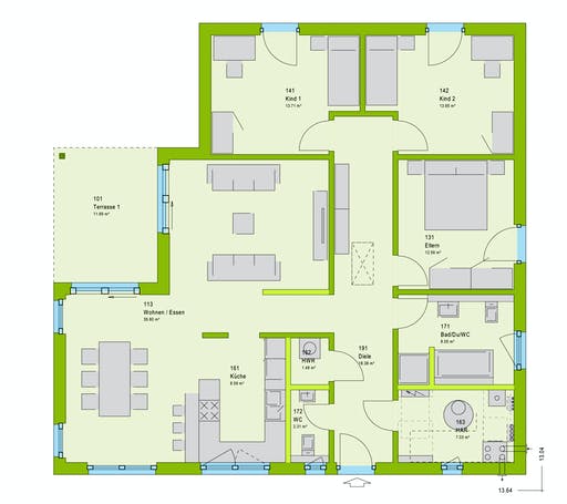 Massa ComfortStyle 13.03 W Floorplan 1
