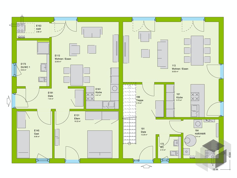 FamilyStyle 26.01 S von massa haus Grundriss