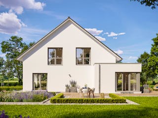 Fertighaus FamilyStyle 26.03 S von massa haus Ausbauhaus ab 213999€, Satteldach-Klassiker Außenansicht 4