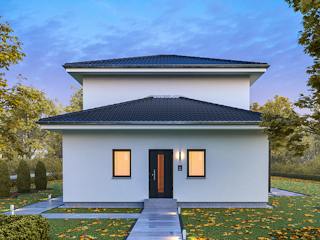Fertighaus LifeStyle 13.09 W von massa haus Ausbauhaus ab 177999€, Stadtvilla Außenansicht 4