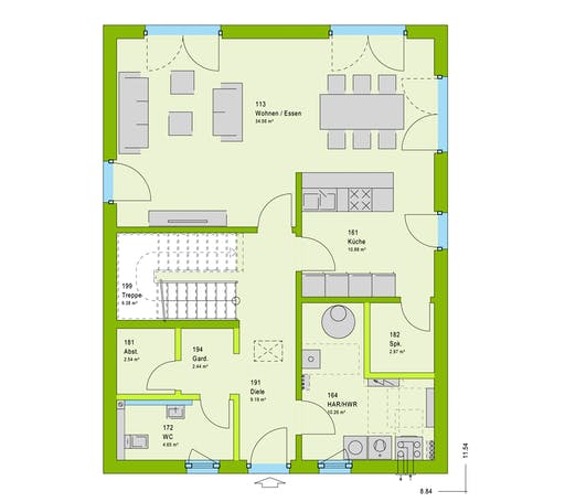 Massa LifeStyle 13.09 W Floorplan 1