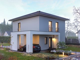 Fertighaus LifeStyle 13.10 W von massa haus Ausbauhaus ab 107999€, Stadtvilla Außenansicht 1