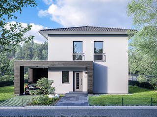 Fertighaus LifeStyle 13.10 W von massa haus Ausbauhaus ab 107999€, Stadtvilla Außenansicht 2