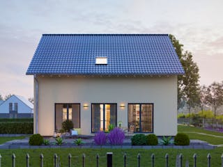 Fertighaus LifeStyle 16.03 S von massa haus Ausbauhaus ab 153999€, Satteldach-Klassiker Außenansicht 4
