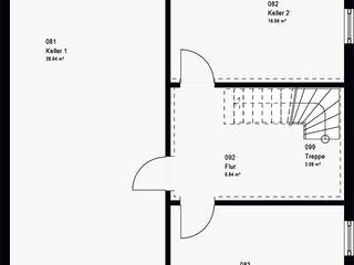Fertighaus LifeStyle 16.04 S von massa haus Ausbauhaus ab 147999€, Satteldach-Klassiker Grundriss 3