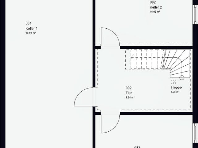 Fertighaus LifeStyle 16.04 S von massa haus Ausbauhaus ab 147999€, Satteldach-Klassiker Grundriss 3