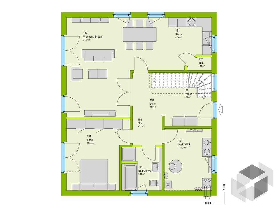 LifeStyle 17.01 S von massa haus Grundriss