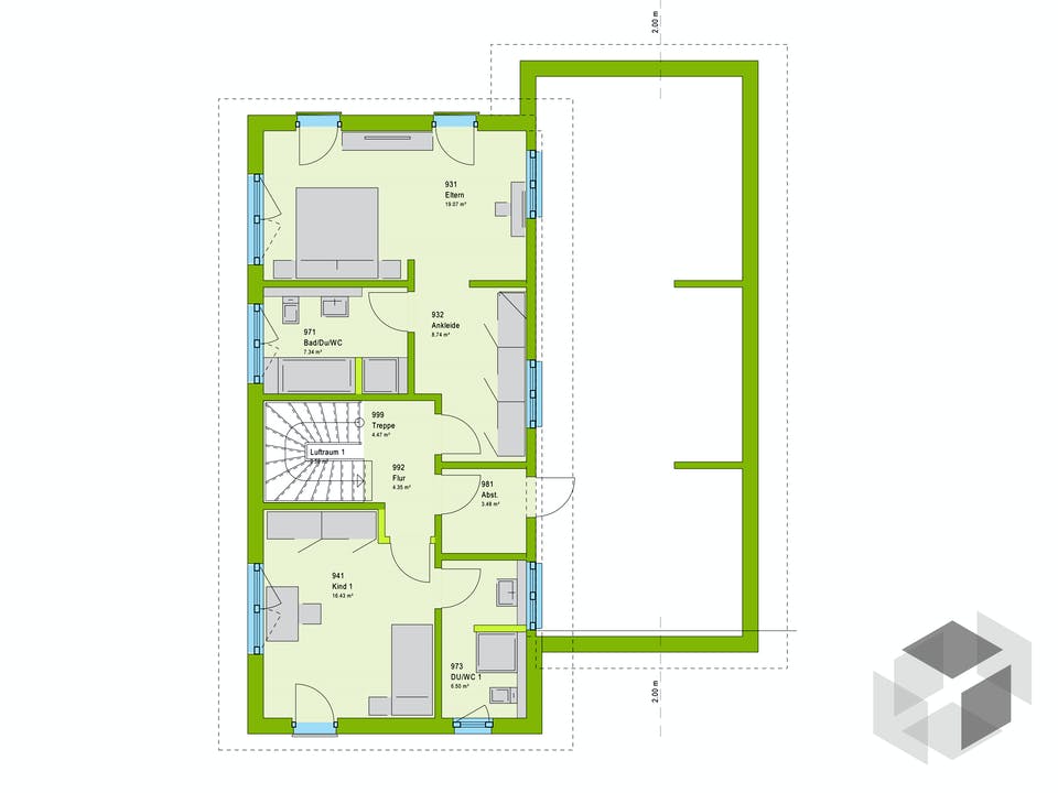 LifeStyle 18.03 P von massa haus Grundriss