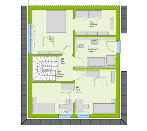 Massa TwinStyle 13.01 W Floorplan 2
