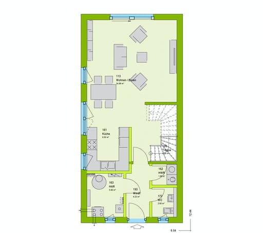 Massa TwinStyle 13.03 S Floorplan 1