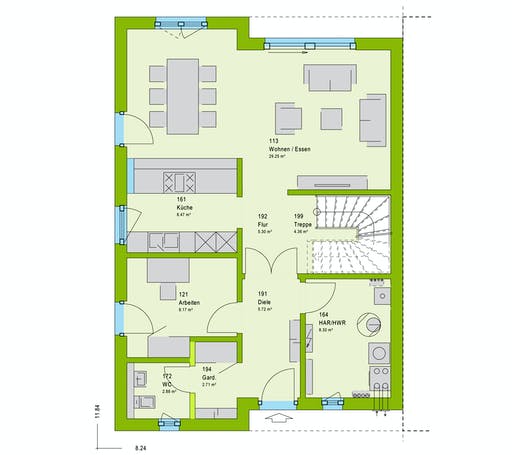 Massa TwinStyle 15.01 S Floorplan 1