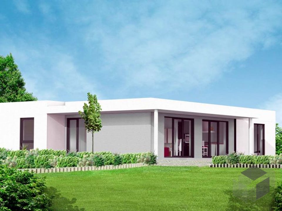 Bungalow 5 von Massive Wohnbau Außenansicht