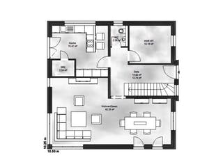 Massivhaus Stadtvilla 2 von Massive Wohnbau, Stadtvilla Grundriss 1