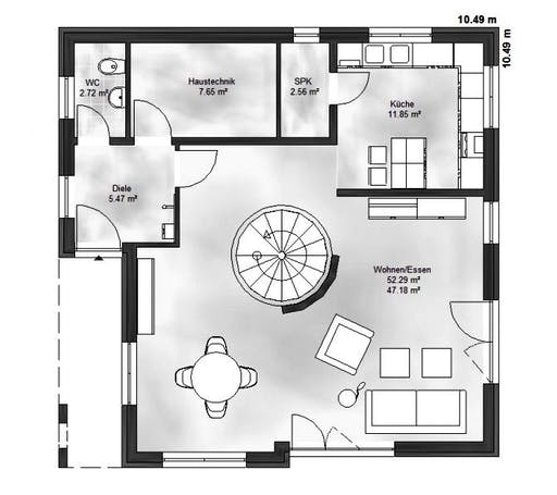 Massive Wohnbau - Stadtvilla 5 Floorplan 1