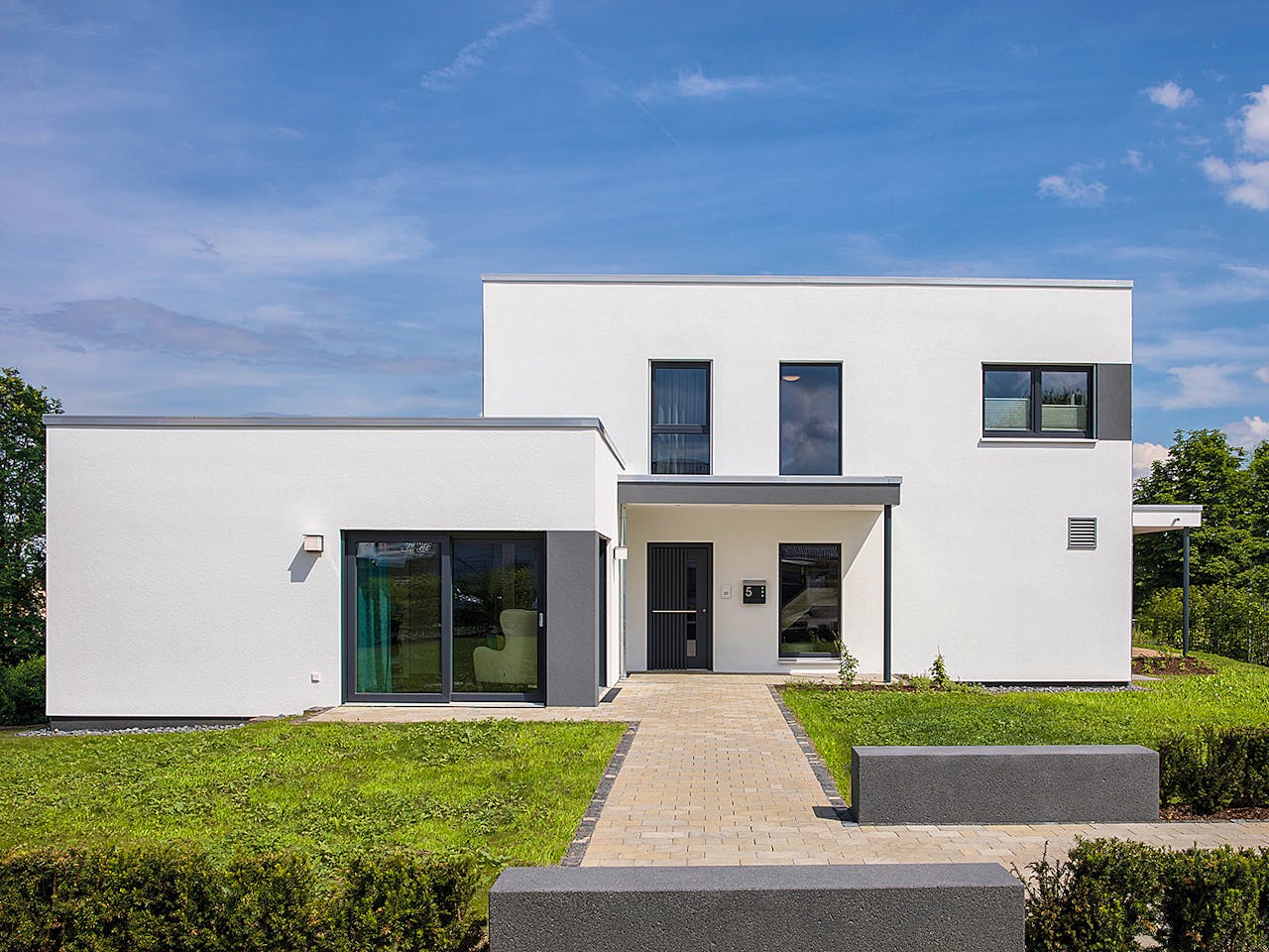 Fertighaus MH Gießen - MAXIM von FingerHaus Schlüsselfertig ab 544308€, Cubushaus Außenansicht 1